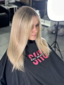 Hair highlights-air touch
